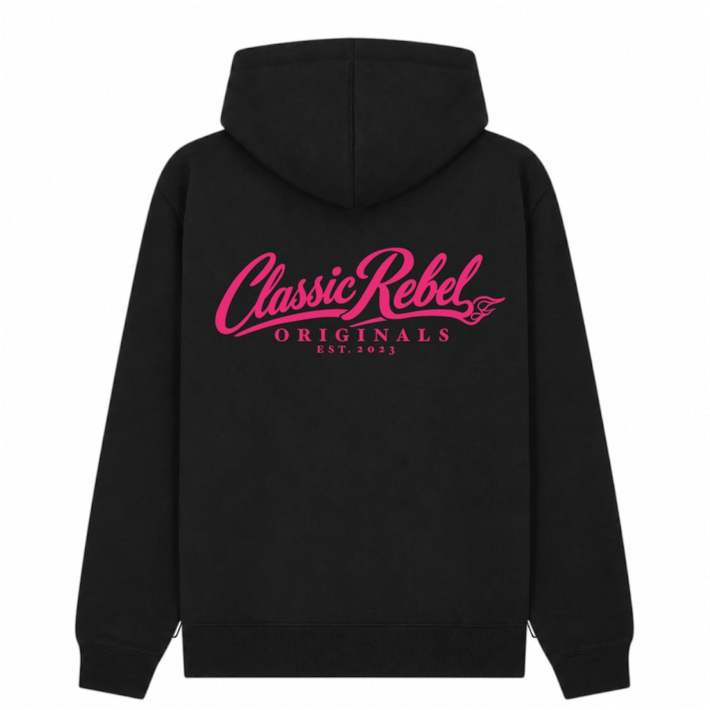 Black/Candy Pink Hoodie