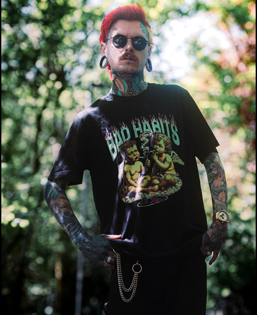 BAD HABITS- DIE HARD TEE